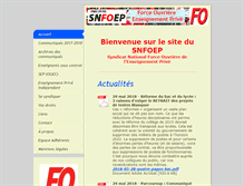 Tablet Screenshot of fo-enseignement-prive.org